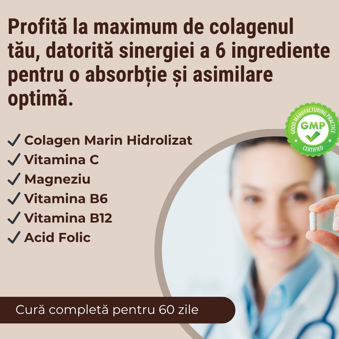 Colagen Marin Hidrolizat Complex, 60 capsule