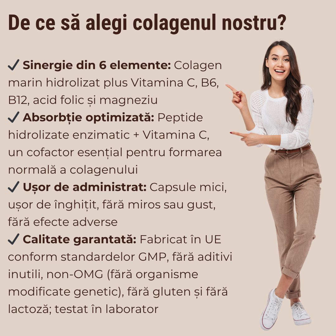 Colagen Marin Hidrolizat Complex, 60 capsule