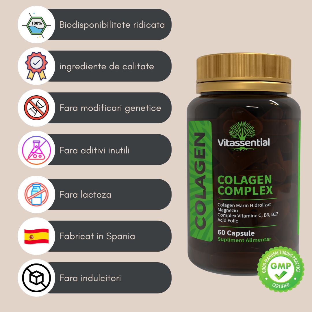 Colagen Marin Hidrolizat Complex, 60 capsule