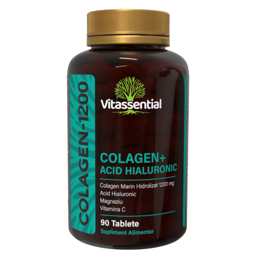 Colagen Forte 1200 + Acid Hialuronic, 1200mg, 90 capsule